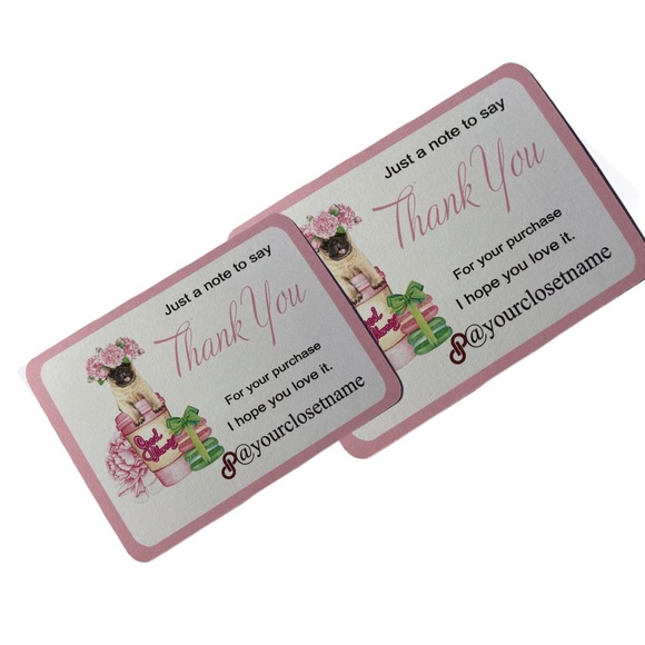 Puppy Design Thank You Note Card,    Thank you Card - Picture 2 of 11